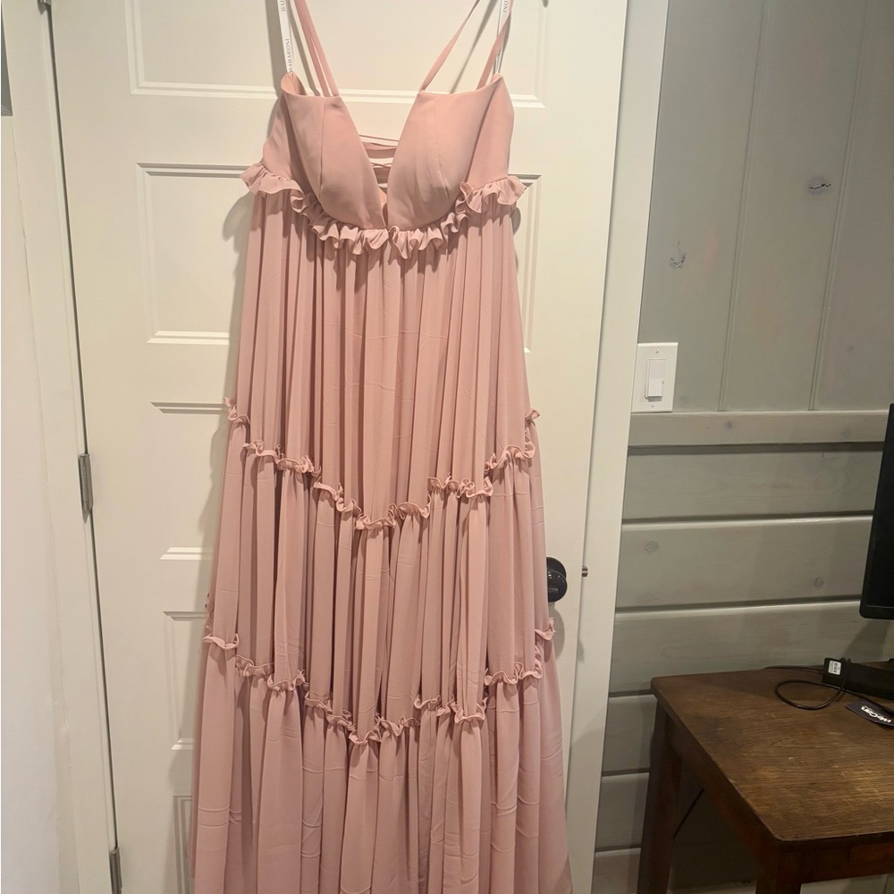 Elegant Dusty Rose Maxi Dress